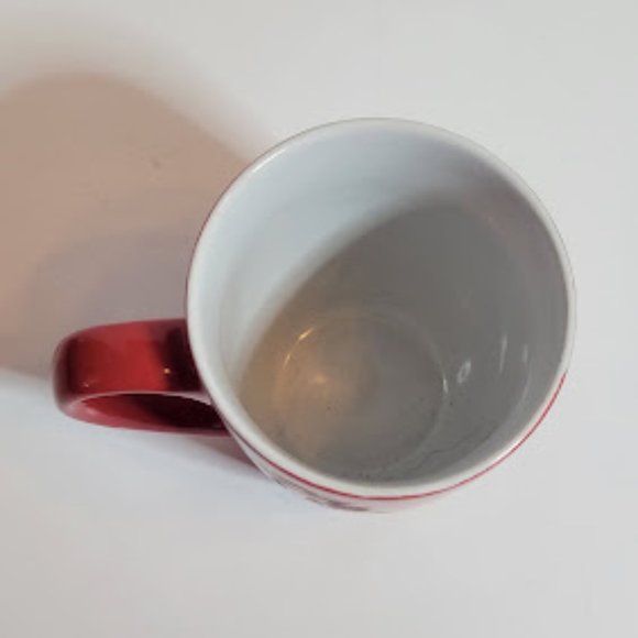 CHRISTIAN ART GIFTS RED "LOVE" COFFEE MUG FLORAL ACCENTS 2010 - Picture 4 of 5